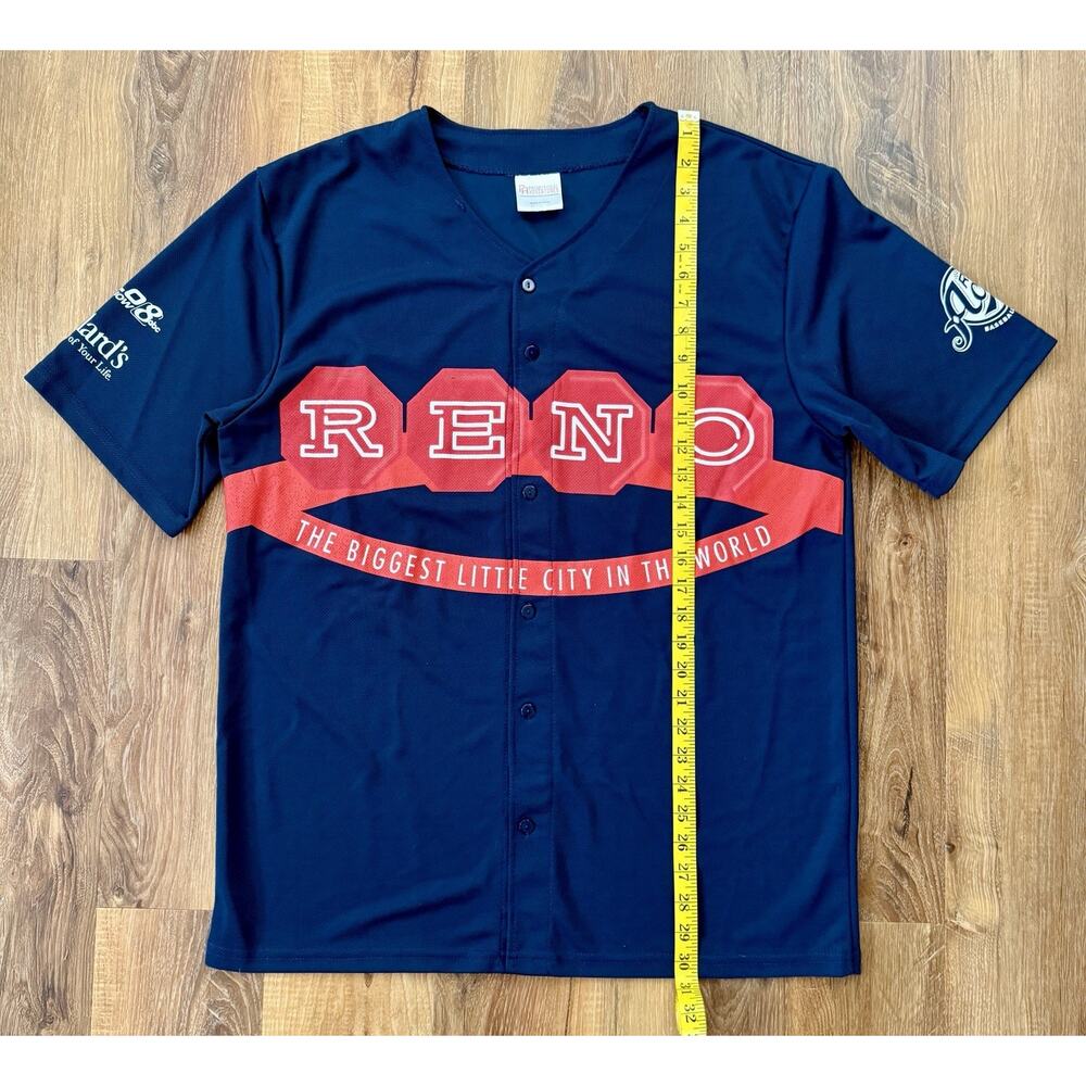 RENO ACES MiLB Jersey Men’s/Women’s Size XL‎ Navy Blue Biggest Little City EUC - Picture 4 of 7